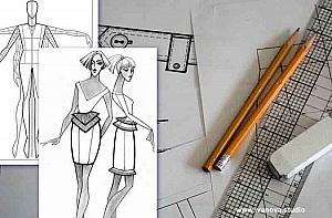 how to draw fashion flats