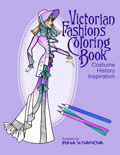 Fashion inspiration victorian fashions coloring book front