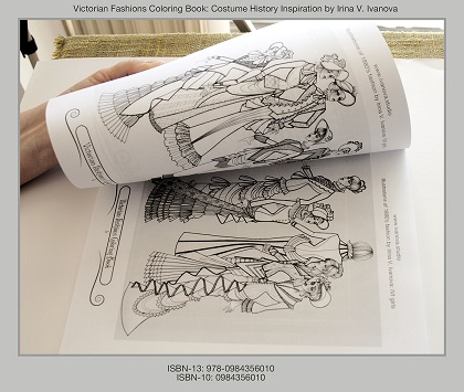 Look inside the book. The Victorian Fashions Coloring Book page by page.